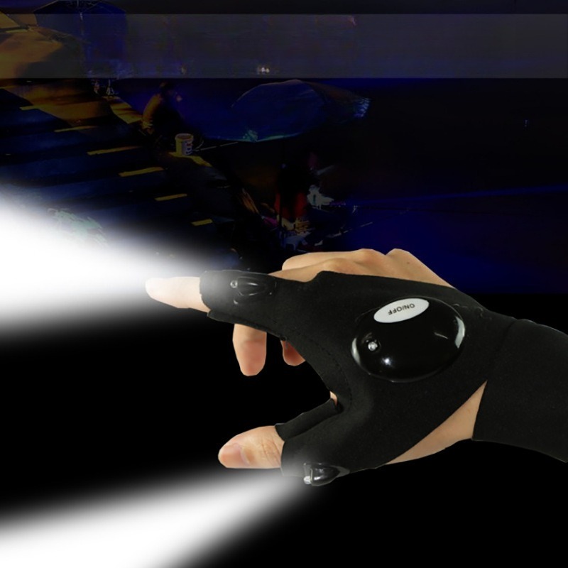 Fishing Gloves - Sarung Tangan LED Bercahaya untuk Memancing,