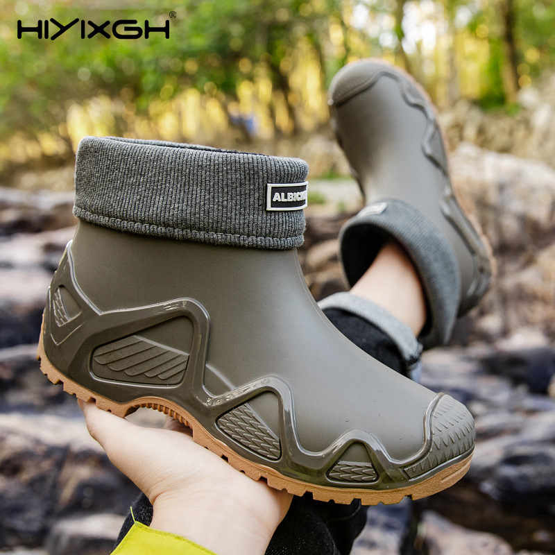 Sepatu Bot Hujan Pria Tebal, S - Fishing Boots ulasan dan harga